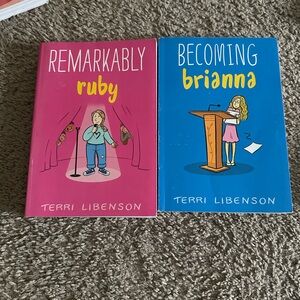 Remarkably Ruby and Becoming Brianna Kids Books Set - Pink and Blue